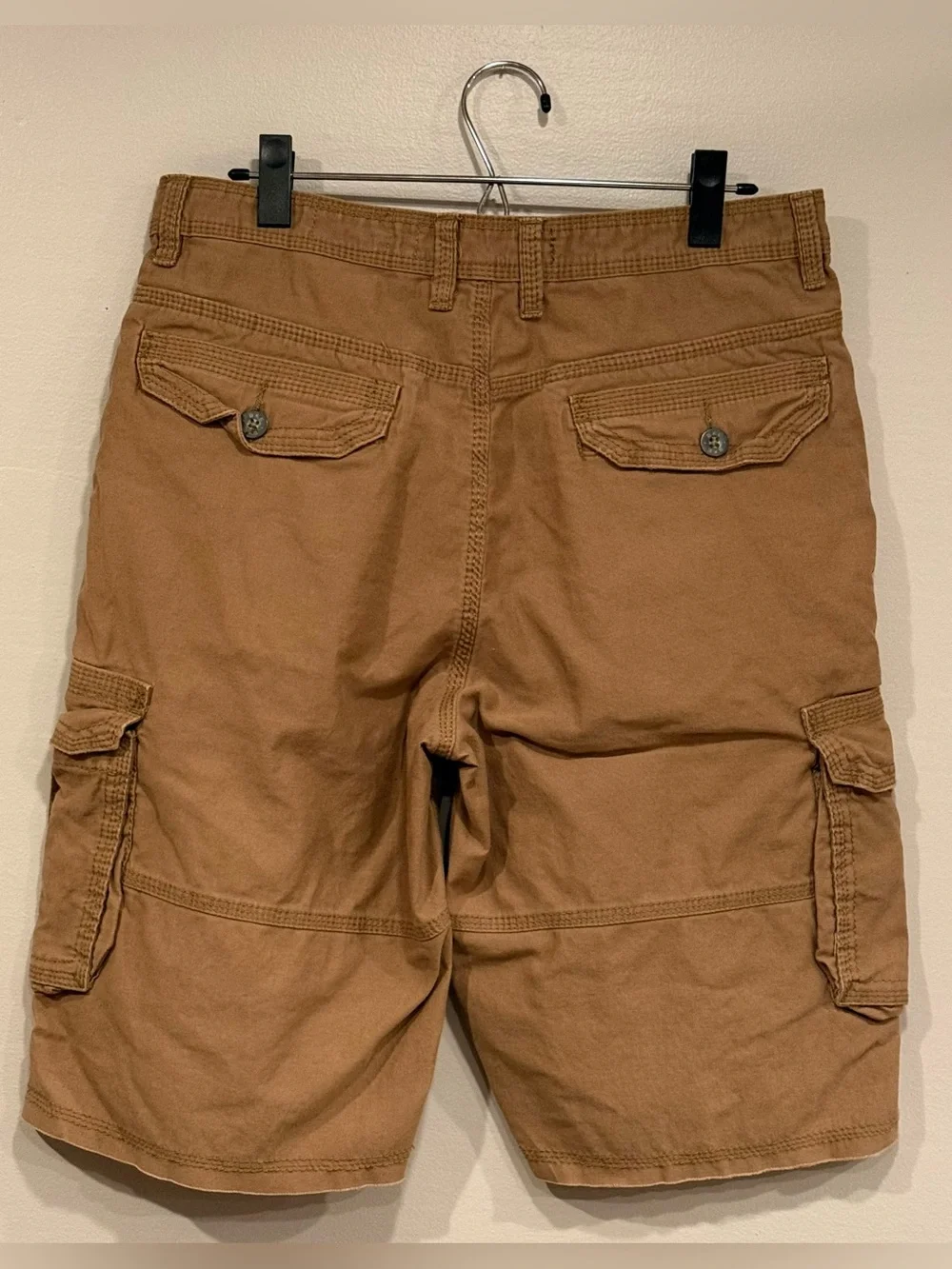 BKE Brand Men's Classic Cotton Canvas Cargo Shorts Size 32